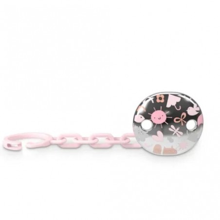 SUAVINEX Attache Sucette Bijou +0 Memories rose