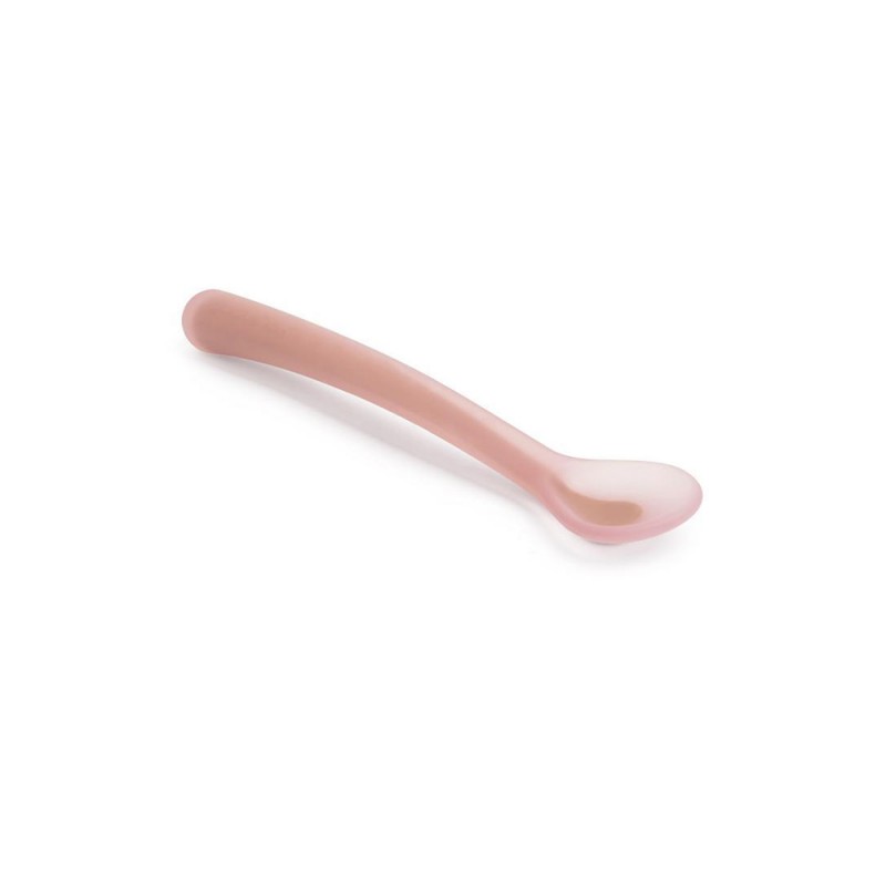 Suavinex Cuillère en silicone rose 4m+