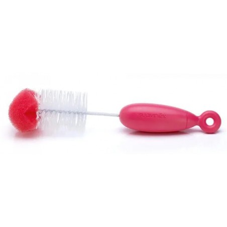 Suavinex Duo brosse de nettoyage 1 pièce ROSE