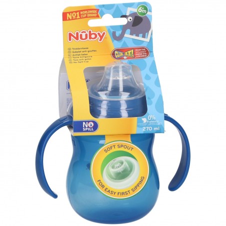 NUBY GOBELET ANTI-GOUTTE A BEC SIMPLE 270ML