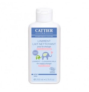 CATTIER BEBE LINIMENT LAIT NETTOYANT POUR LE CHANGE 200ML