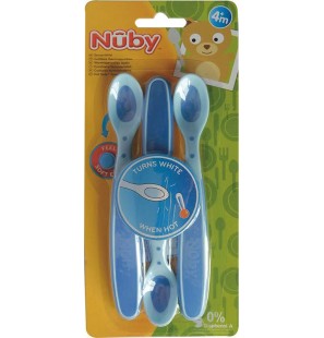 NUBY CUILLERE 4MOIS+  BLEU