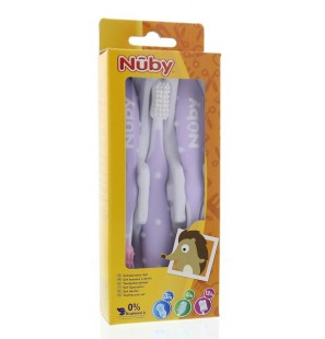 NUBY SET BROSSE A DENTS -3MOIS +6MOIS +9MOIS