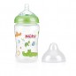 NUBY biberon en polycarbonate imprimé avec  tétine SoftFlex 360ml + 3 mois