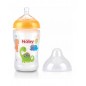 NUBY biberon en polycarbonate imprimé avec  tétine SoftFlex 360ml + 3 mois