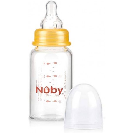 NUBY biberon en verre 120 ml + 0 mois