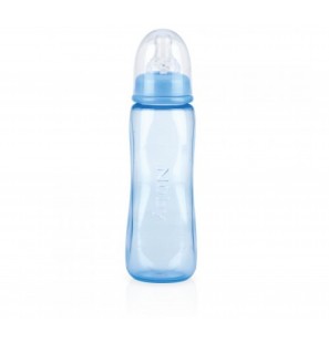 NUBY BIBERON CLASSIQUE COL STANDARD EN PP AVEC TETINE ANTI-COLIQUE +0MOIS 240ML