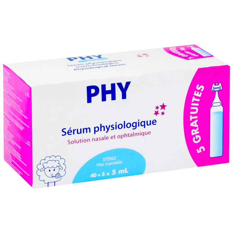 GILBERT PHY SERUM PHYSIOLOGIQUE 5ML B40 +5 GRATUITES