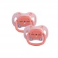 BEBE CONFORT SUCETTES REVERSIBLES 6-18MOIS SILICONE ANIMALS ROSE