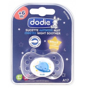 DODIE SUCETTE ANATOMIQUE NUIT COEUR POISSON +6MOIS