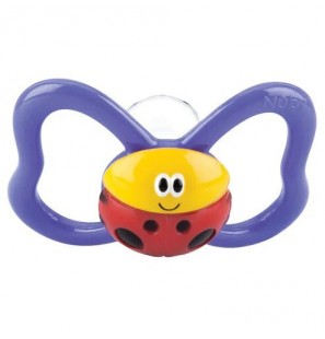 NUBY SUCETTE EN SILICONE PACI-PALS FORME OVALE 0-6MOIS