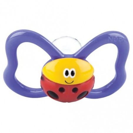 NUBY SUCETTE EN SILICONE PACI-PALS FORME OVALE 0-6MOIS