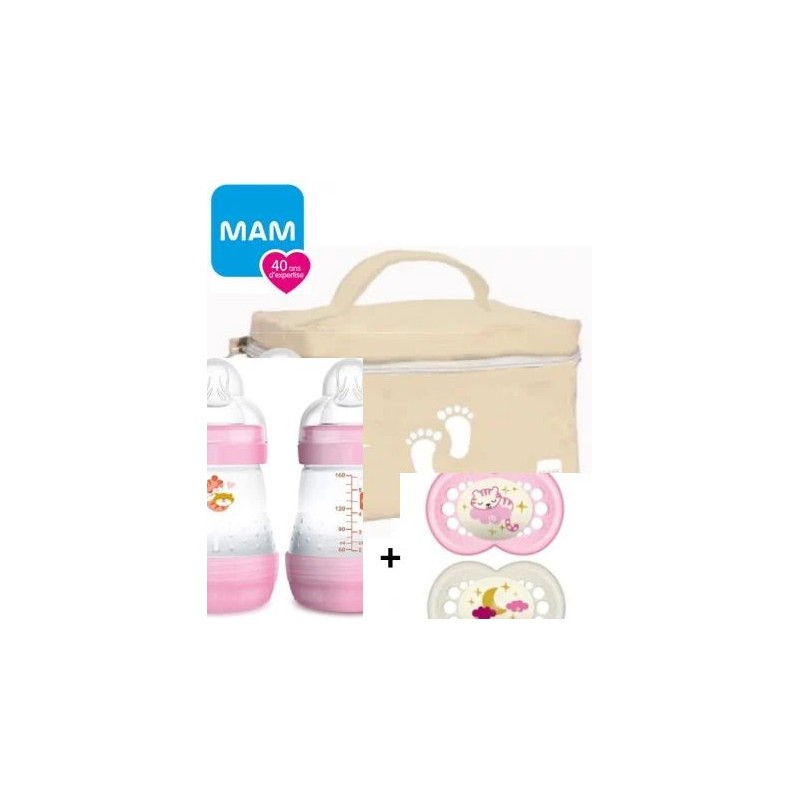 MAM PACK BIBERON 160ML + SUCETTE PERFECT 0-6MOIS A -50%