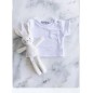 NOSS NOSS T-shirt en coton biologique pour enfants Blanc T3