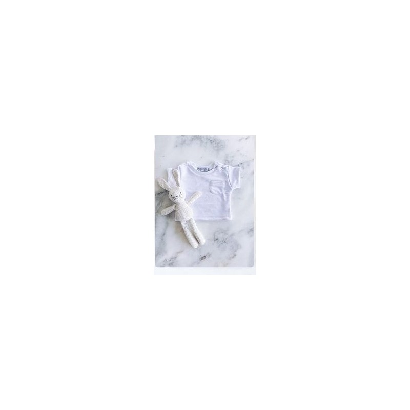 NOSS NOSS T-shirt en coton biologique pour enfants Blanc T6