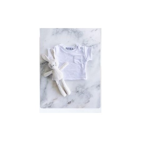 NOSS NOSS T-shirt en coton biologique pour enfants Blanc T9