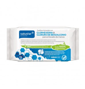 SALUSTAR LINGETTES CHLORHEXIDINE ET CHLORURE DE BENZALKONIUM B72 UNITES