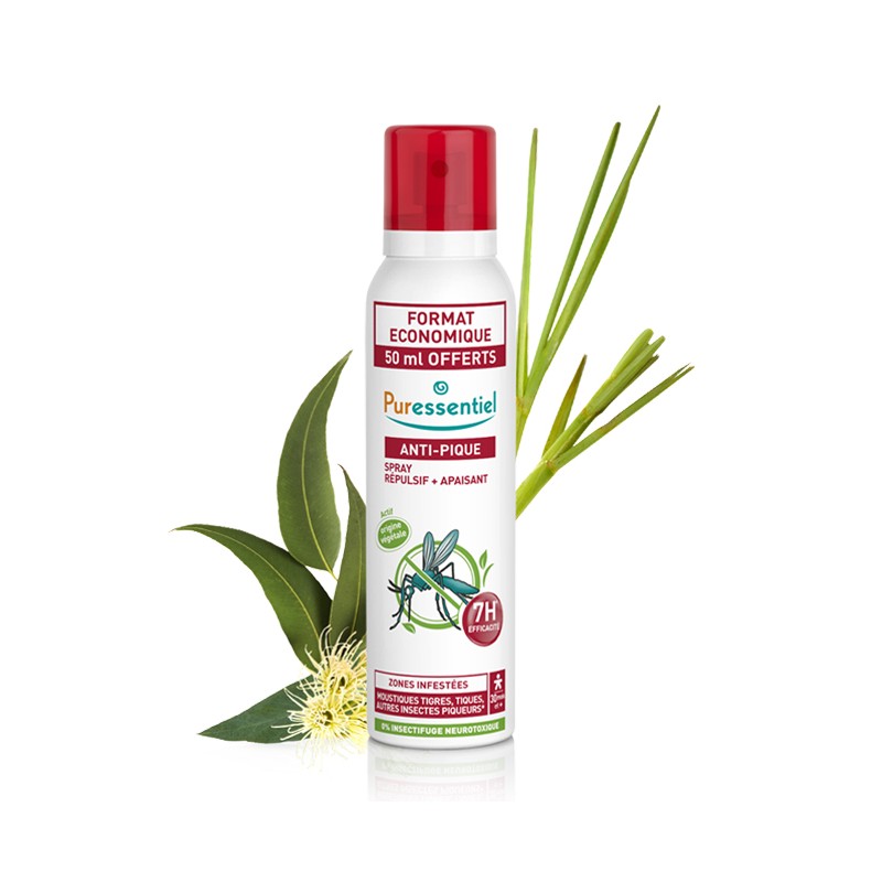 PURESSENTIEL SPRAY ANTI-PIQUE RÉPULSIF 7H APAISANT 200 ML