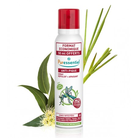 PURESSENTIEL SPRAY ANTI-PIQUE RÉPULSIF 7H APAISANT 200 ML