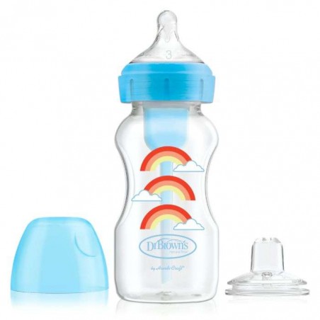 DR BROWN'S BIBERON OPTIONS+ ANTI COLIC COL LARGE SIPPY 270ML TETINE A BEC 6 MOIS+