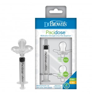 DR BROWNS PACIDOSE 2 SUCETTES DISTRIBUTEUR DE MEDICAMENTS 0-6M/6-18M