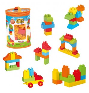 DEDE Blocs Multi 62 Pièces