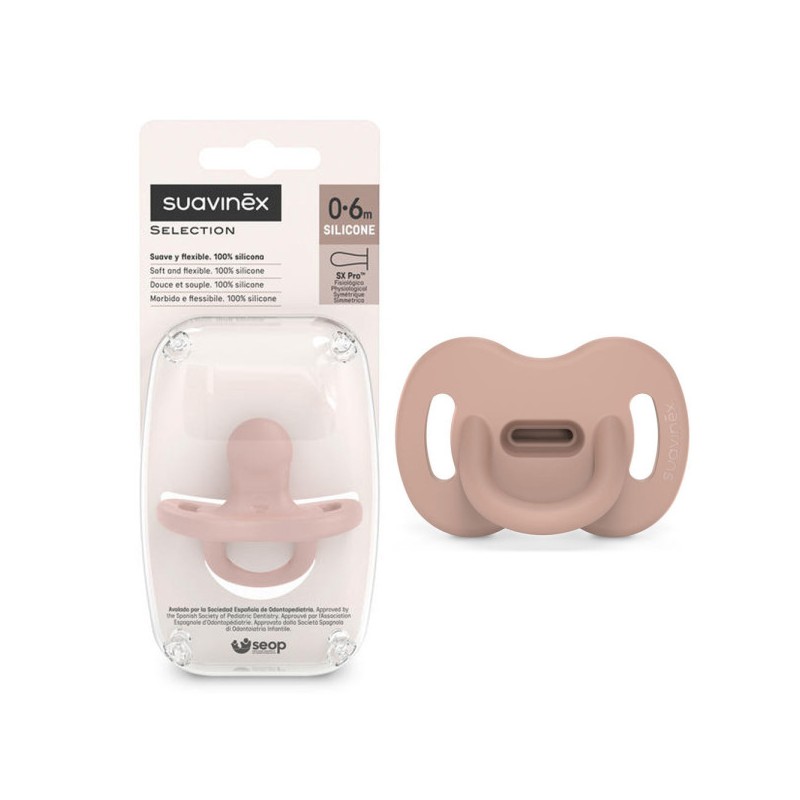 SUAVINEX SUCETTE PHYSIOLOGIQUE SILICONE 0.6 MOIS NUDE