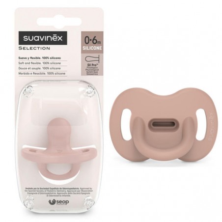 SUAVINEX SUCETTE PHYSIOLOGIQUE SILICONE 0.6 MOIS NUDE