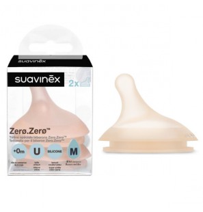 SUAVINEX Zero.Zero Tétine Débit Moyen 0 Mois et +