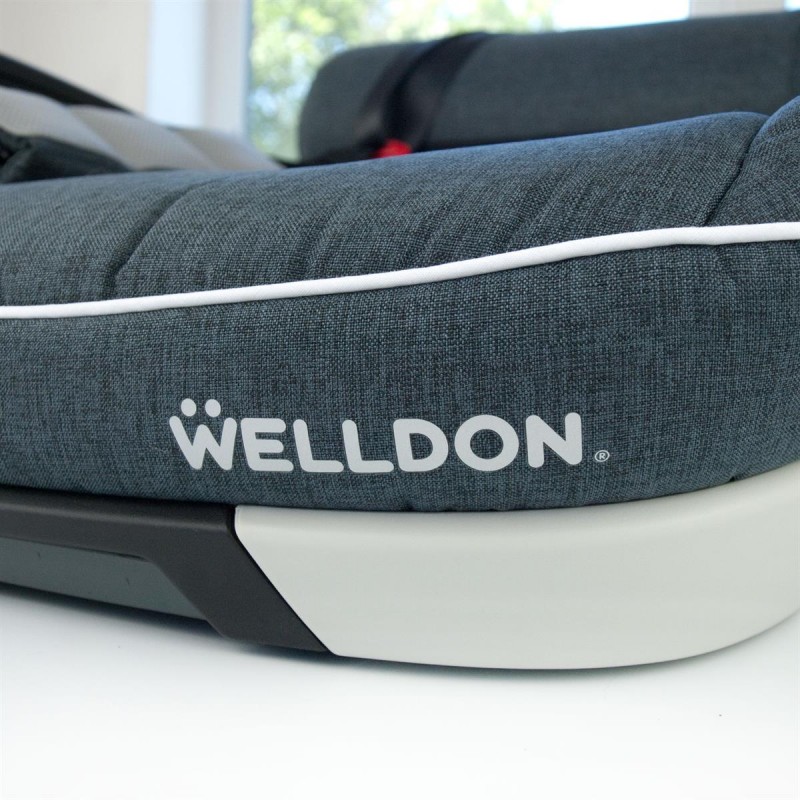 WELLDON BOOSTER ISOFIX AVEC DOSSIER EN GRIS CLAIR