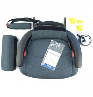 WELLDON BOOSTER ISOFIX AVEC DOSSIER EN GRIS CLAIR