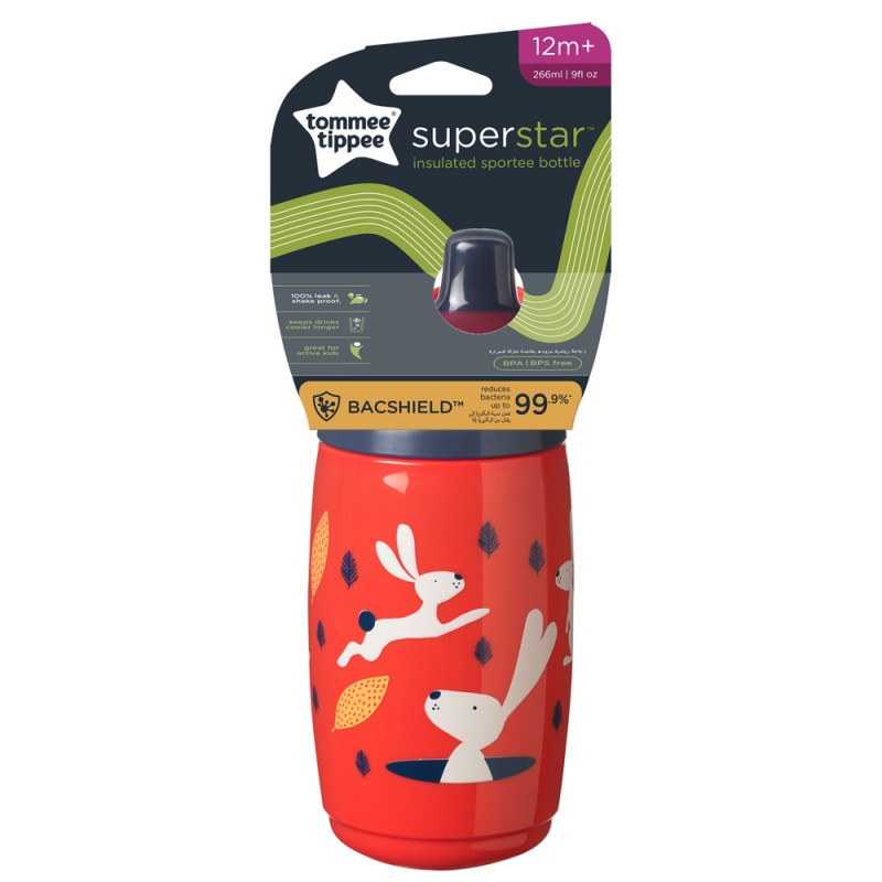 TOMME TIPPEE Gourde isotherme 266ml 12+rouge