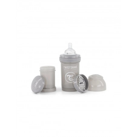 Twistshake Biberon  anti-coliques 180ml 0m+ Gris