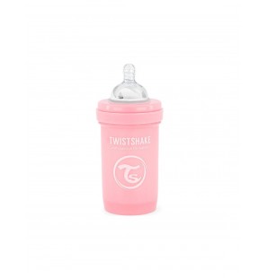 Twistshake Biberon  anti-coliques 180ml 0m+ Rose