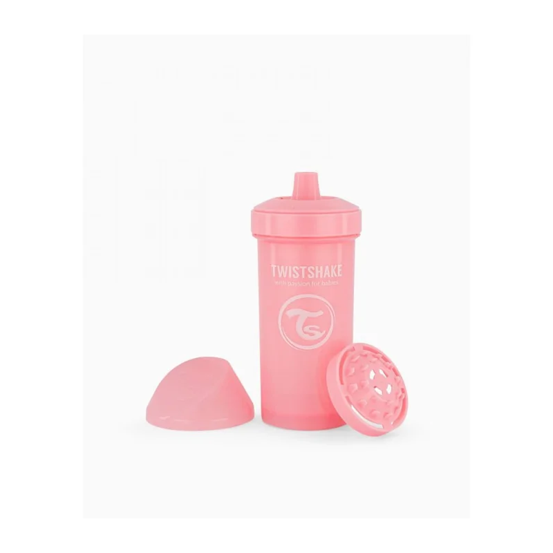 TWISTSHAKE Tasse Anti-fuites 360ml 12m+ Rose