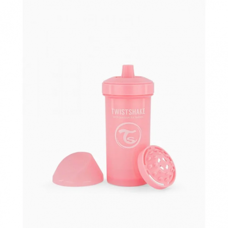 TWISTSHAKE Tasse Anti-fuites 360ml 12m+ Rose