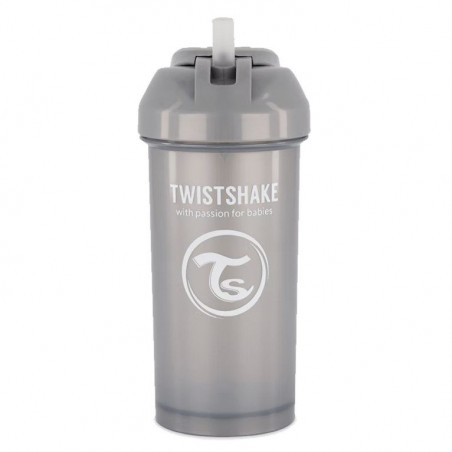 TWISTSHAKE STRAW CUP 360ML 6M+ PEARL GREY