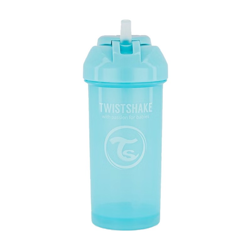 TWISTSHAKE STRAW CUP 360ML 6M+ PEARL BLEU