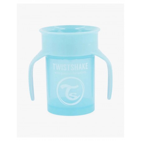 Twistshake Tasse 360° Anti-fuites 230ml 6m+ Bleu