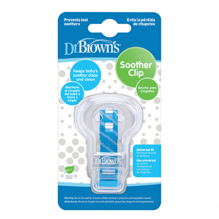 DR BROWNS Attache sucette bleu