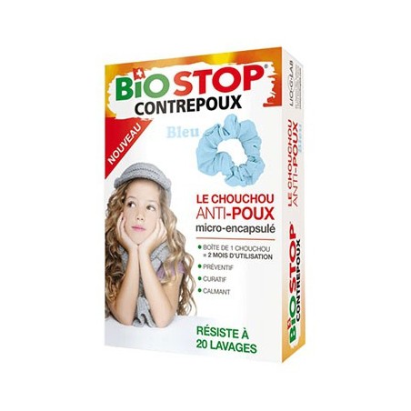 Biostop chouchou bleu anti poux