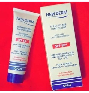 NEW DERM écran solaire teintée Opale spf50+ (50ML)