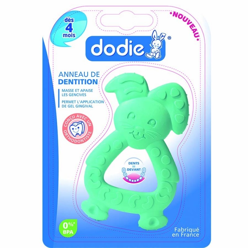 DODIE anneau de dentition Lapin Vert Lagoon